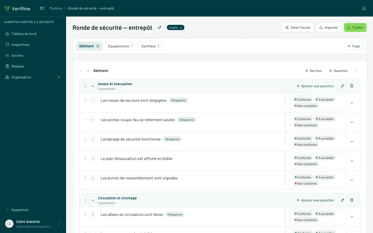 L’éditeur de modèle