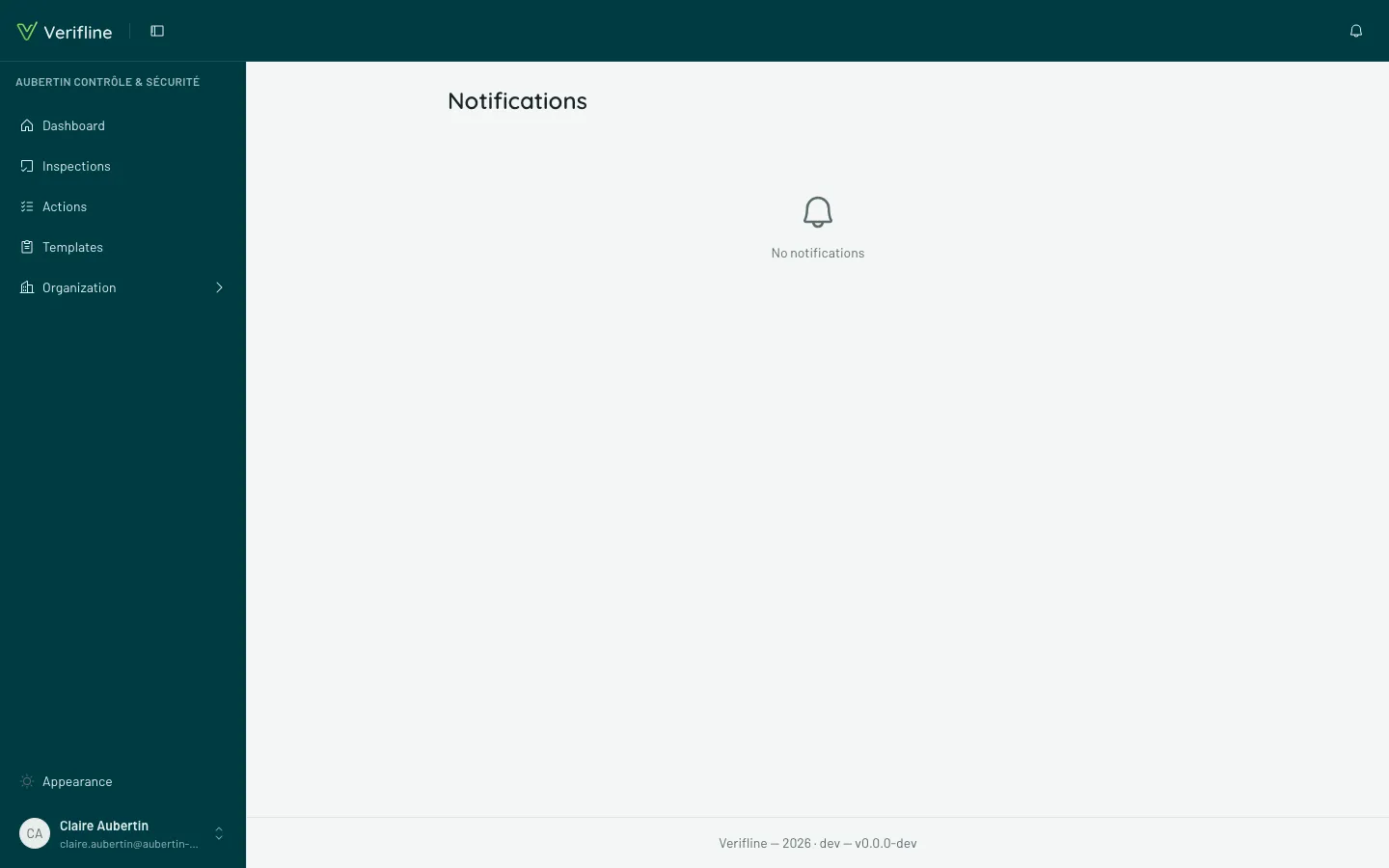 The notification center